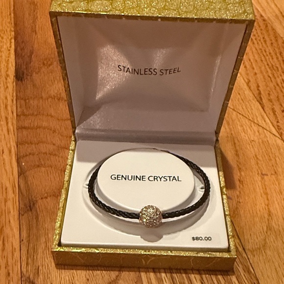 Jewelry - Stainless Steel Bracelet with Genuine Crystal